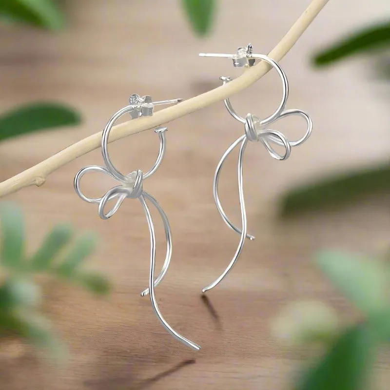Lovely Knot Long Tassel Dangle Earrings