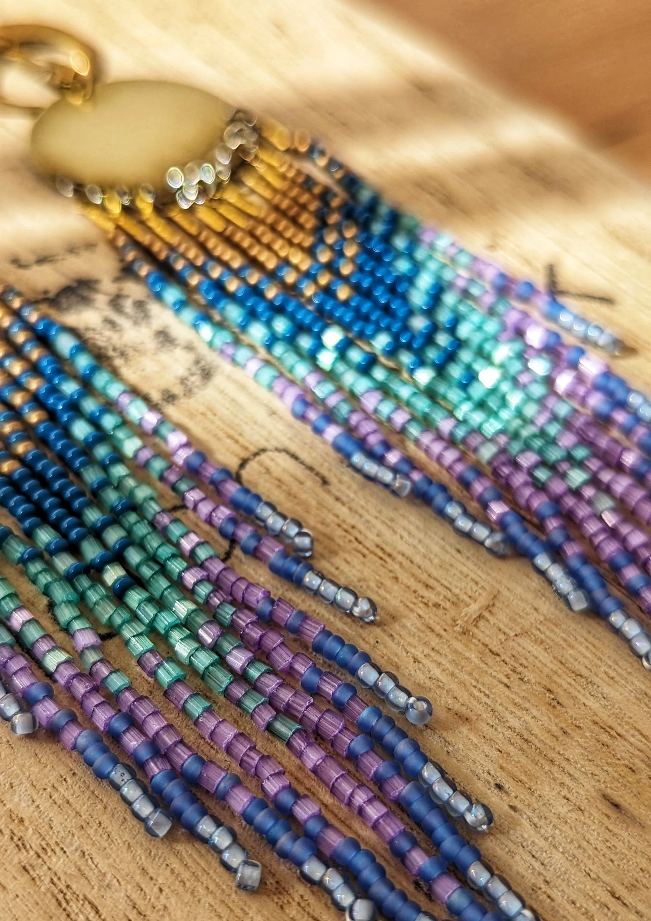 Luna en Tulum Beaded Earrings