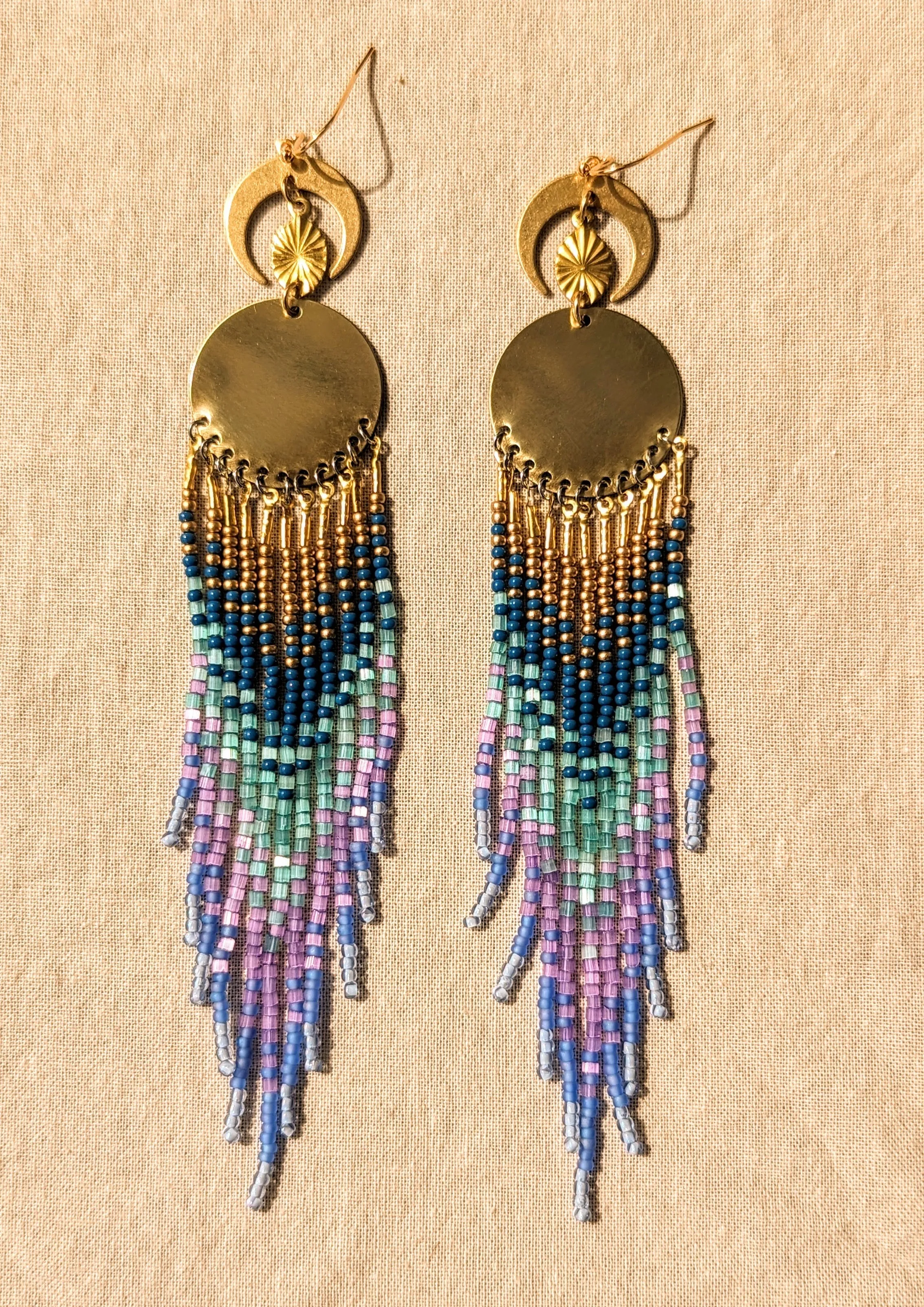 Luna en Tulum Beaded Earrings