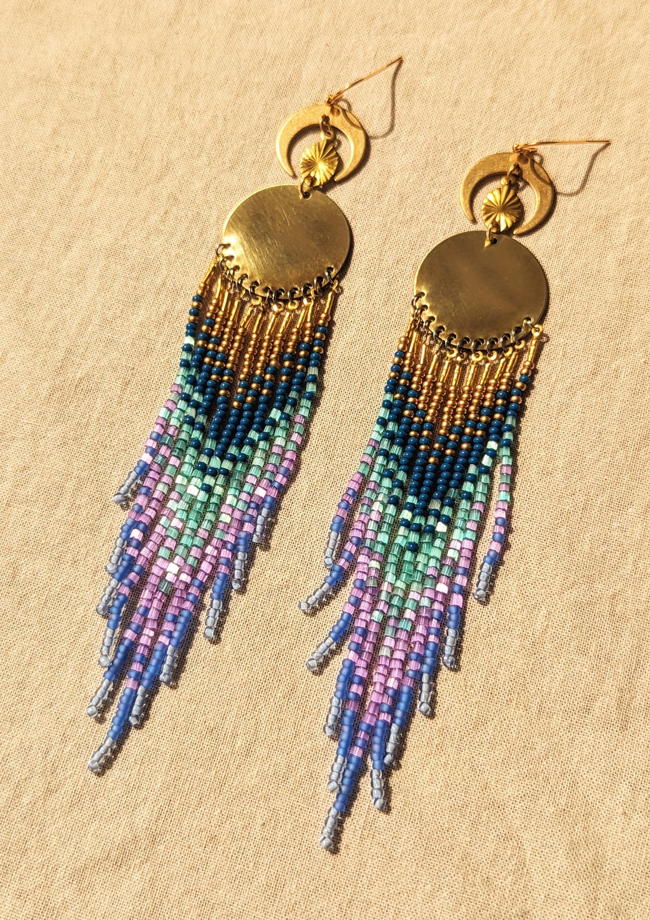 Luna en Tulum Beaded Earrings