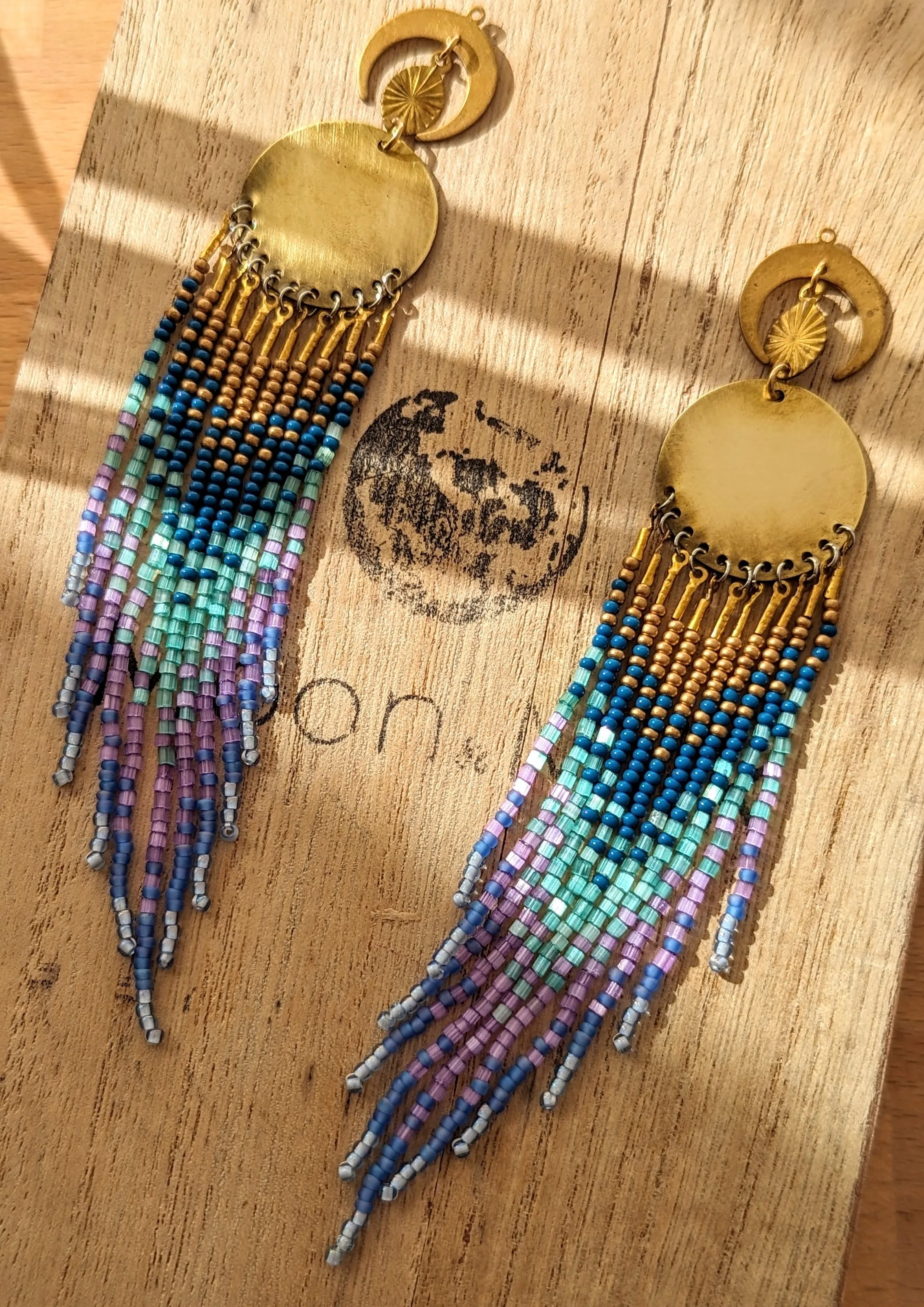 Luna en Tulum Beaded Earrings