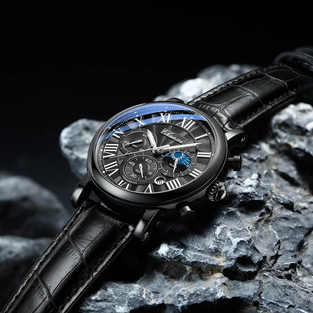 LUXURIOUS LEATHER BRACELET QUARTZ WATCH | Elegance Meets Precision