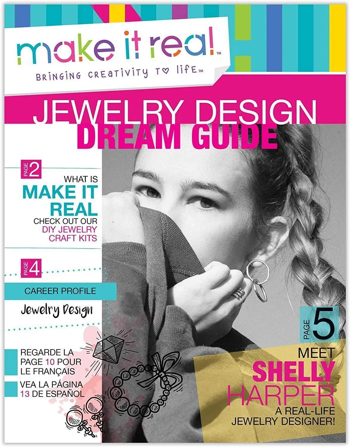 Make it Real Block 'n’ Rock Jewellery Charm Bracelets Making Kit