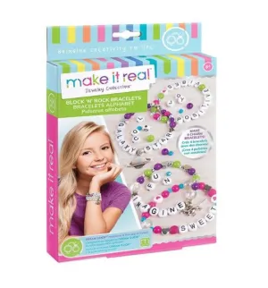 Make It Real - Charm bracelet / block & rock