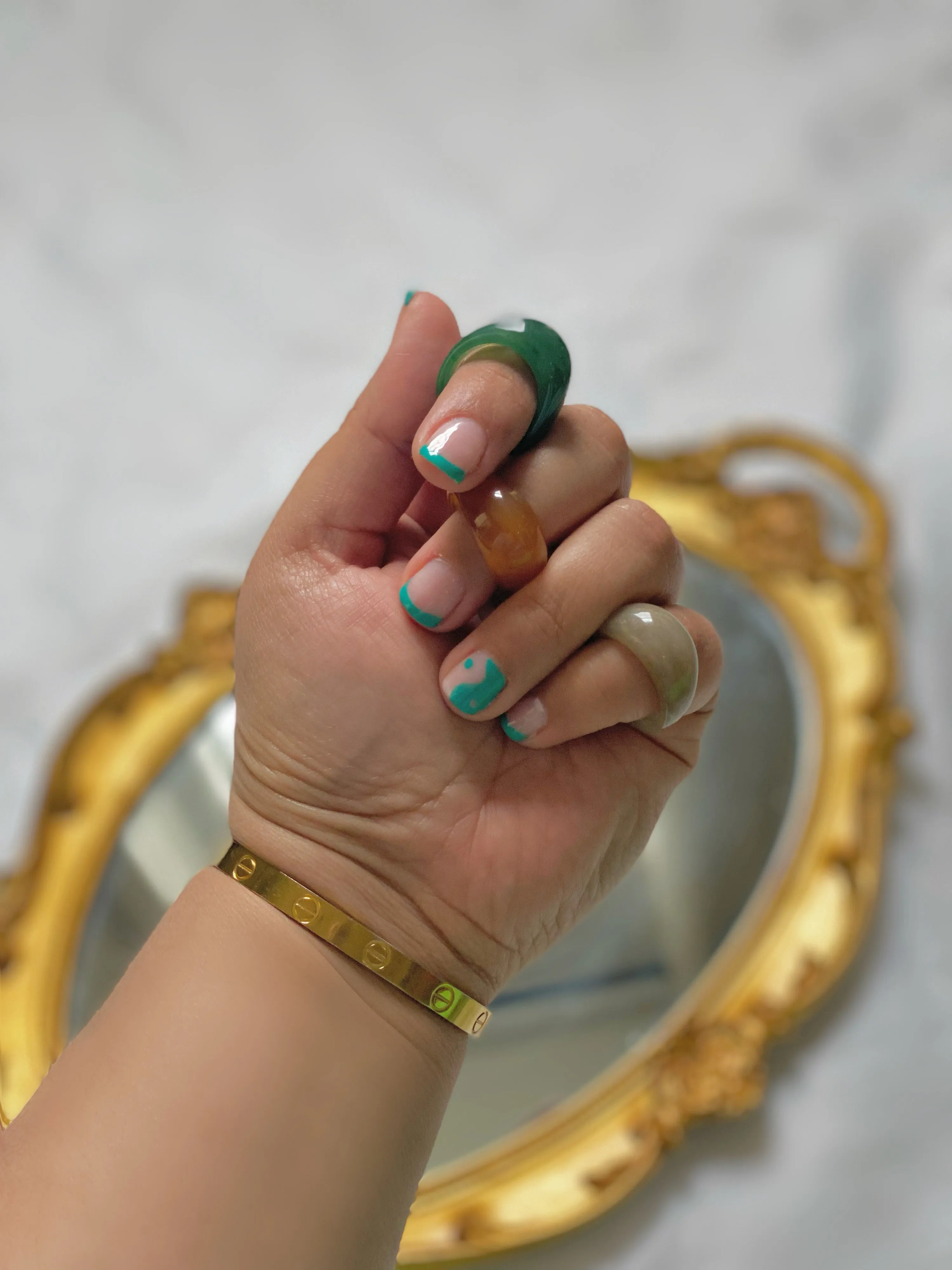 Marble Resin Ring