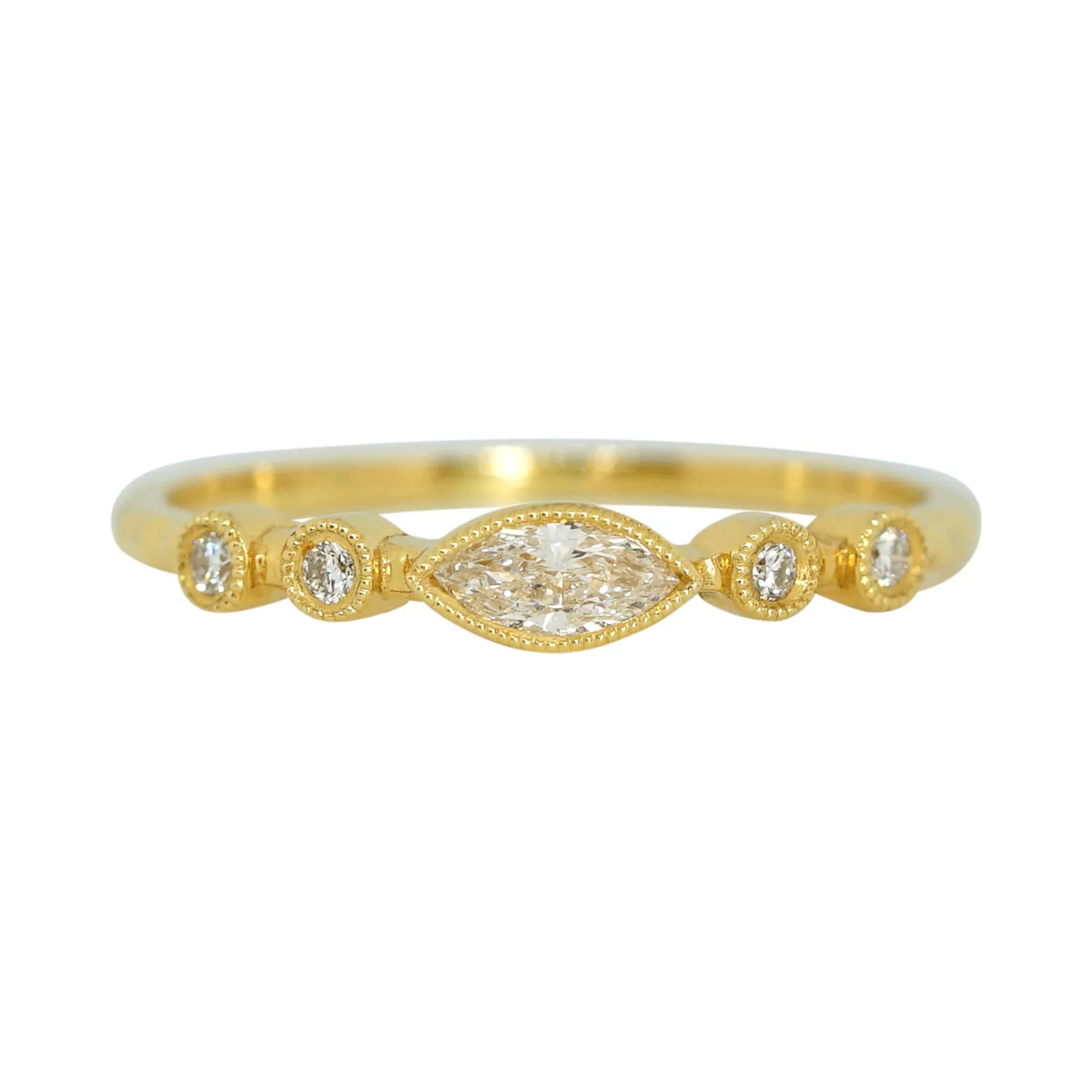 Marquise Diamond Five Stone Ring