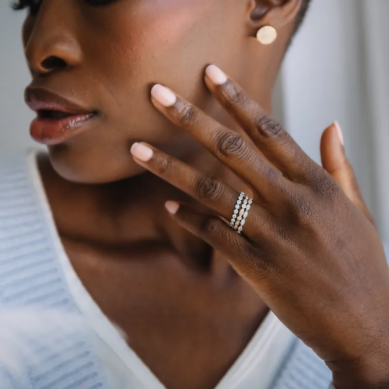 Marquise Shape Diamond Anniversary Band