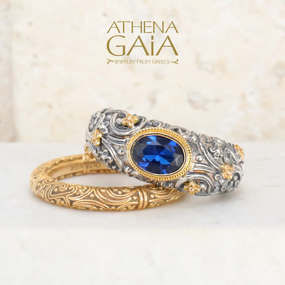 Meadow Breeze 18k Eternal 2-Ring Double Stack