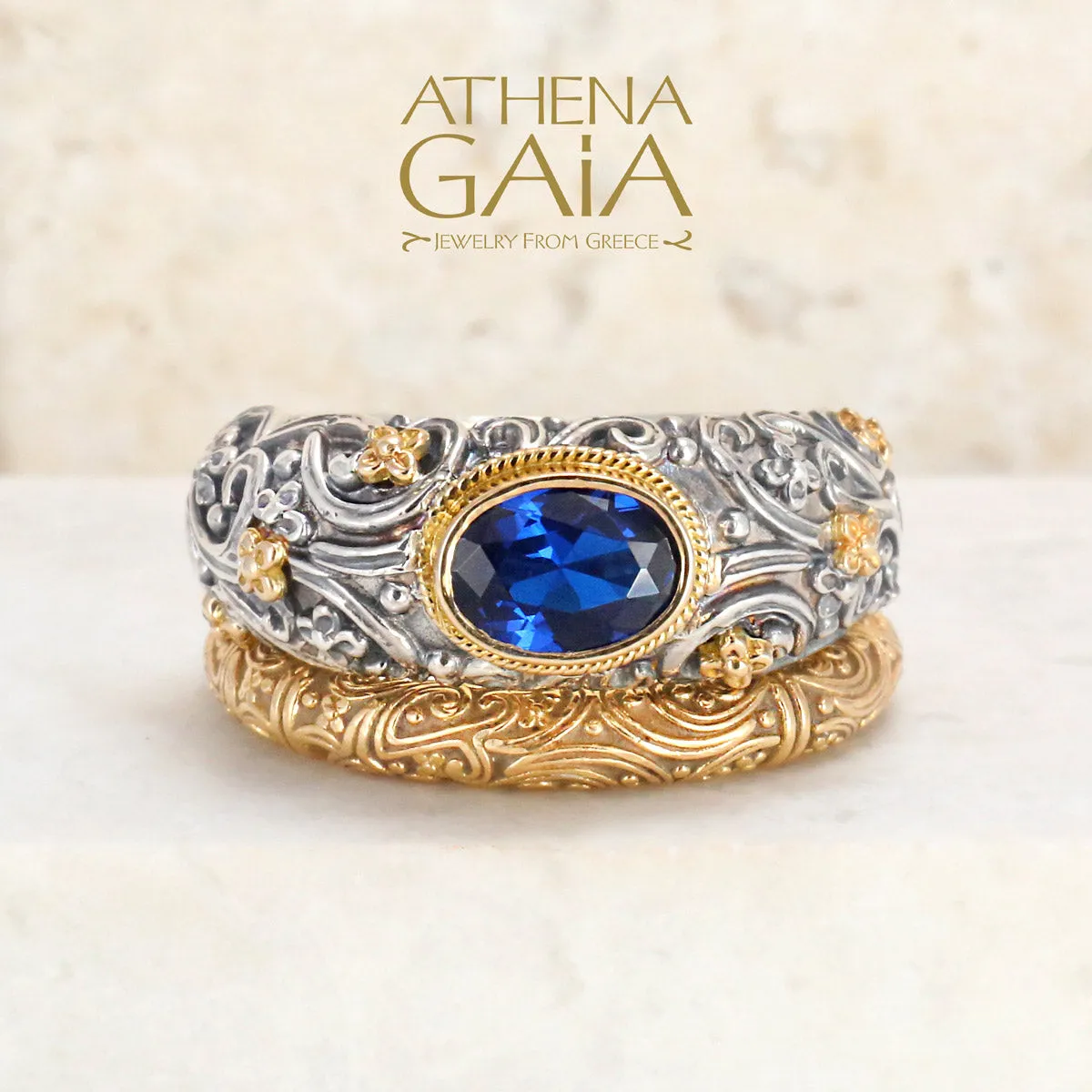Meadow Breeze 18k Eternal 2-Ring Double Stack