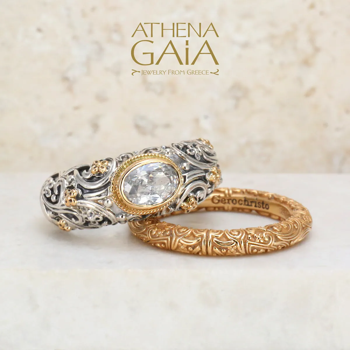 Meadow Breeze 18k Eternal 2-Ring Double Stack
