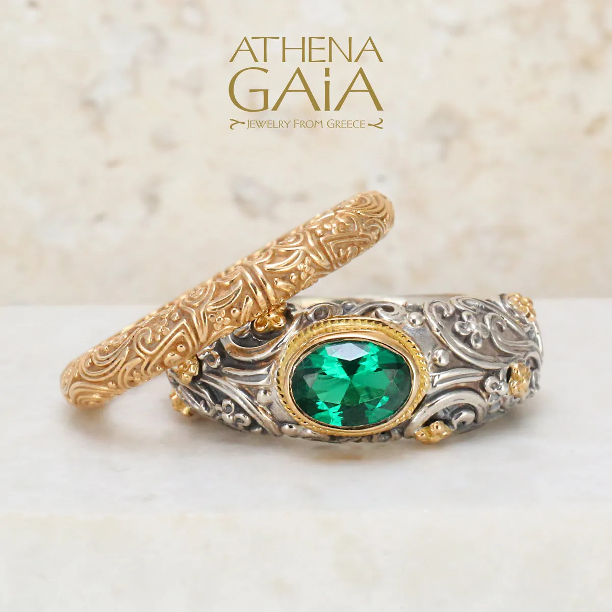 Meadow Breeze 18k Eternal 2-Ring Double Stack