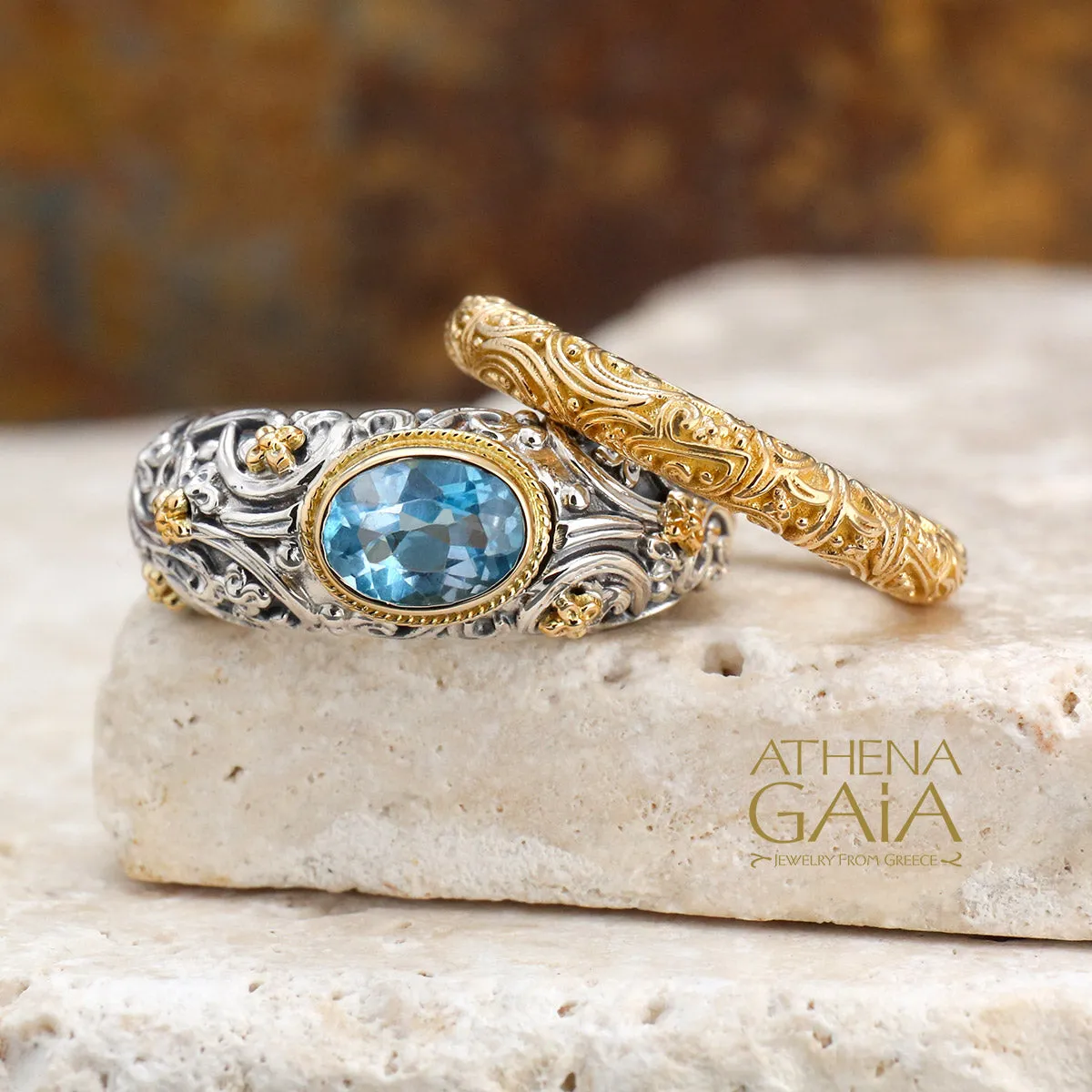 Meadow Breeze 18k Eternal 2-Ring Double Stack