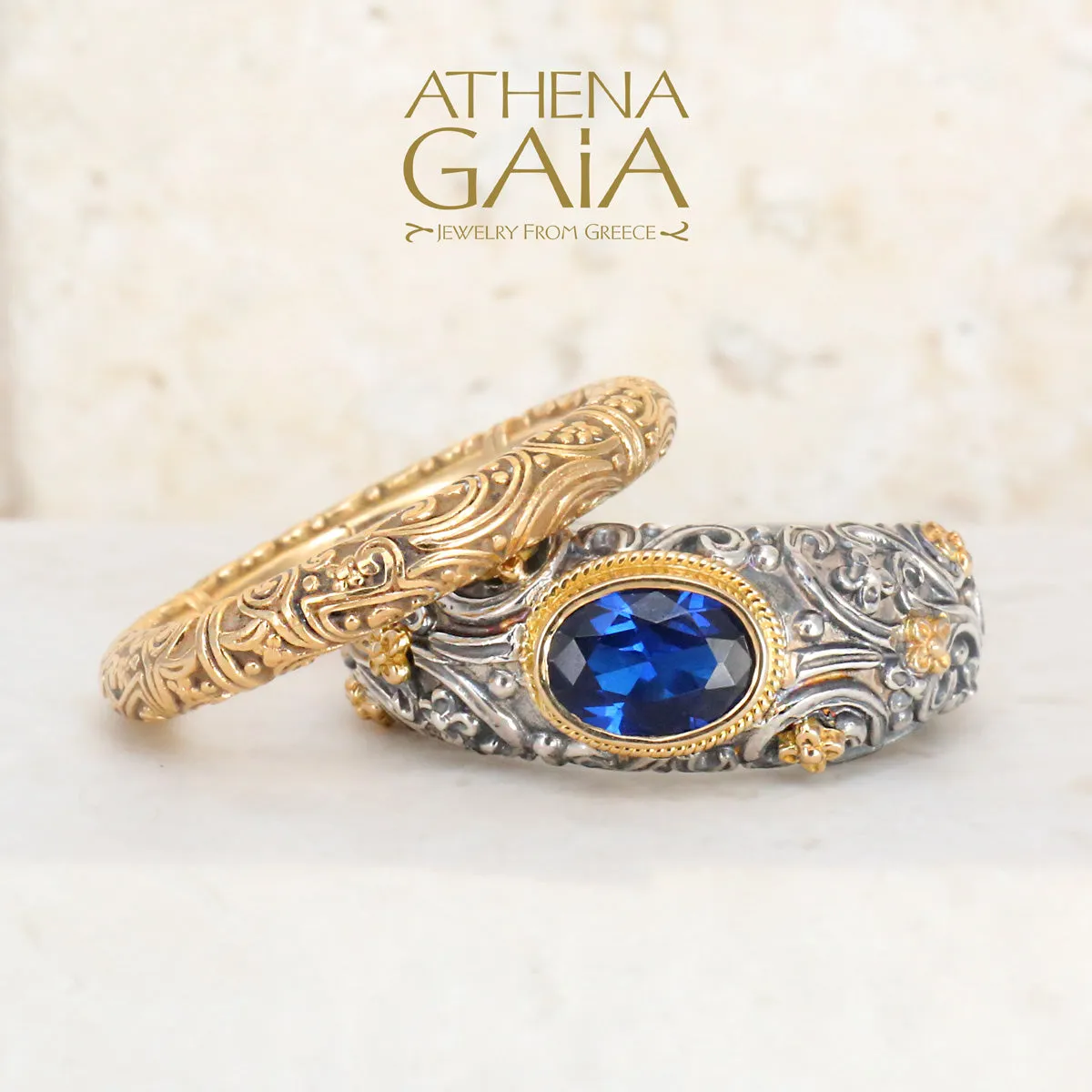 Meadow Breeze 18k Eternal 2-Ring Double Stack