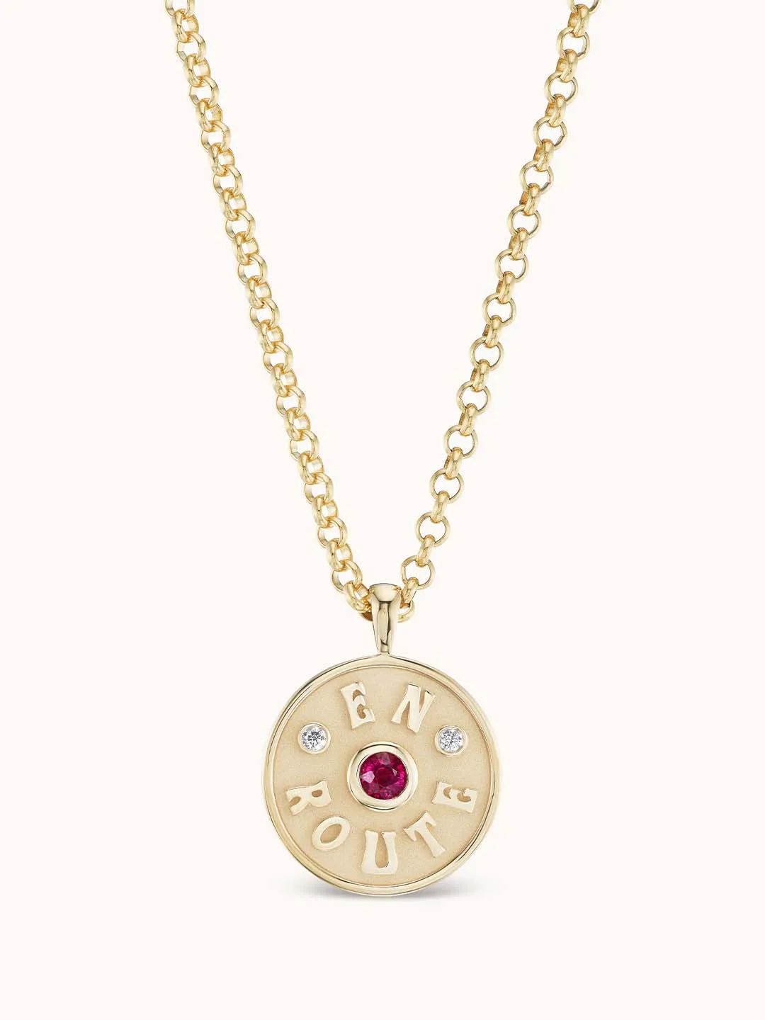 Medium En Route Necklace Ruby