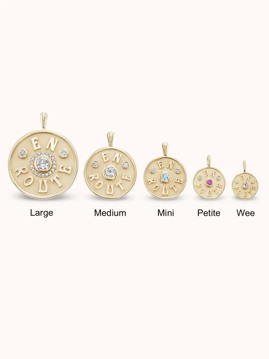 Medium En Route Necklace Ruby
