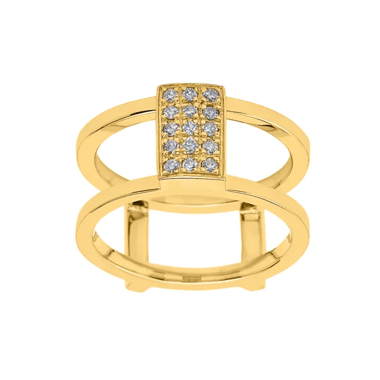 Merging Romance Gold Ring