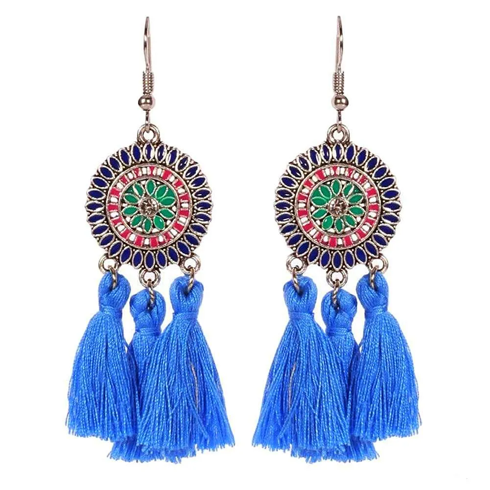 Mermaid Bahama Tassel Earrings