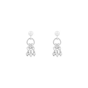 Mila Beaded Earrings - Sterling Silver