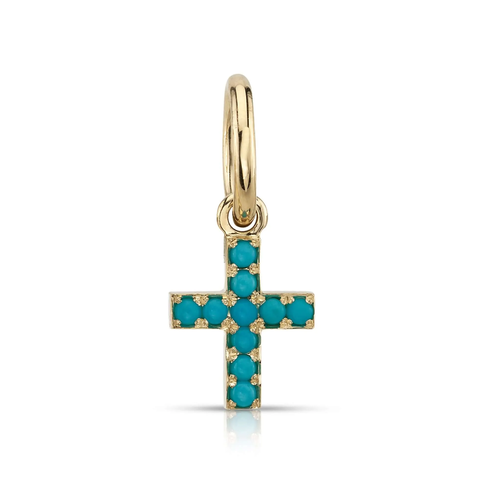 MINI PAVÉ CARMELA CROSS WITH GEMSTONES