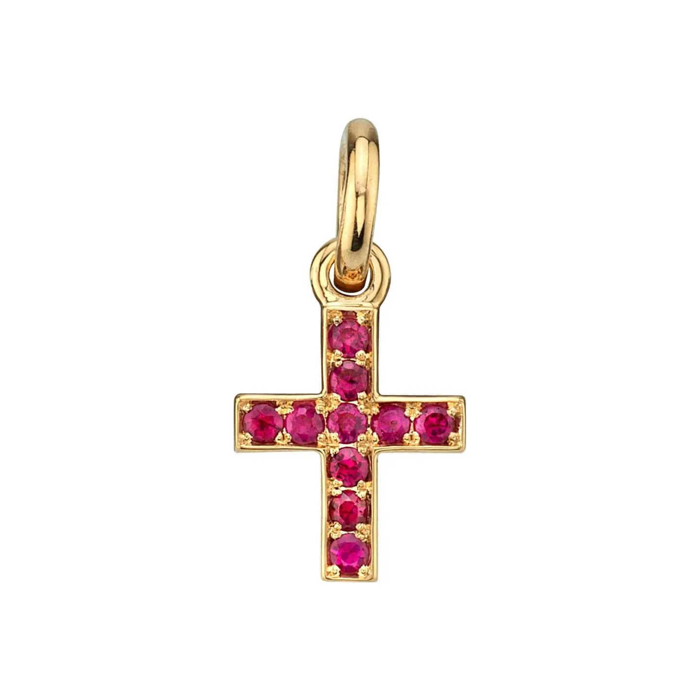 MINI PAVÉ CARMELA CROSS WITH GEMSTONES