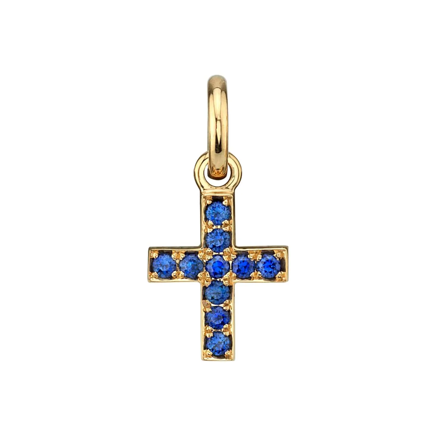 MINI PAVÉ CARMELA CROSS WITH GEMSTONES
