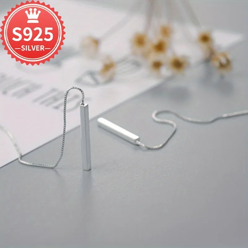 Minimalist Tassel Ear Thread Hypoallergenic Earrings