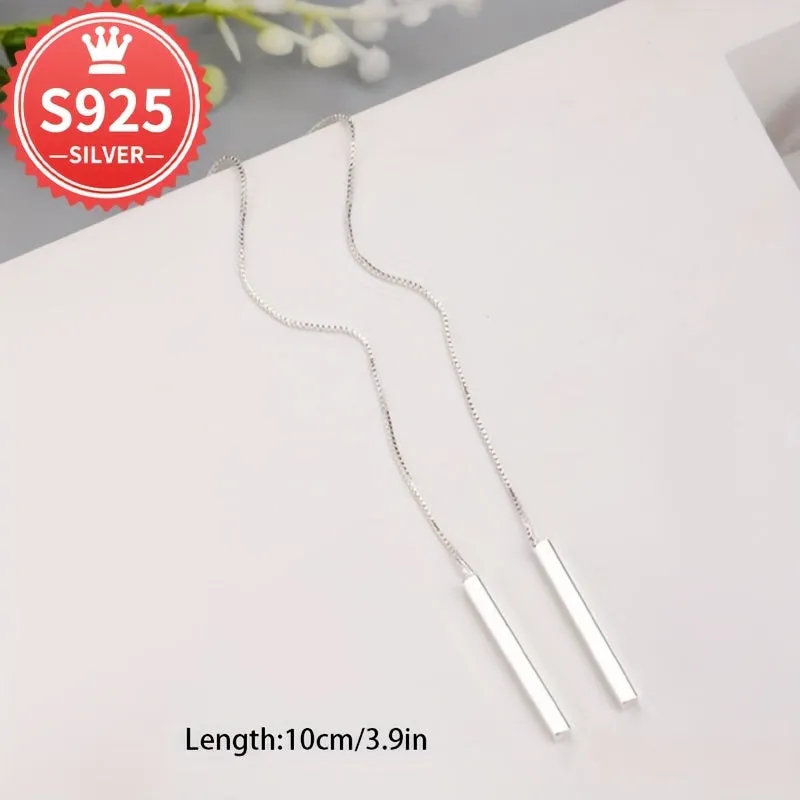 Minimalist Tassel Ear Thread Hypoallergenic Earrings