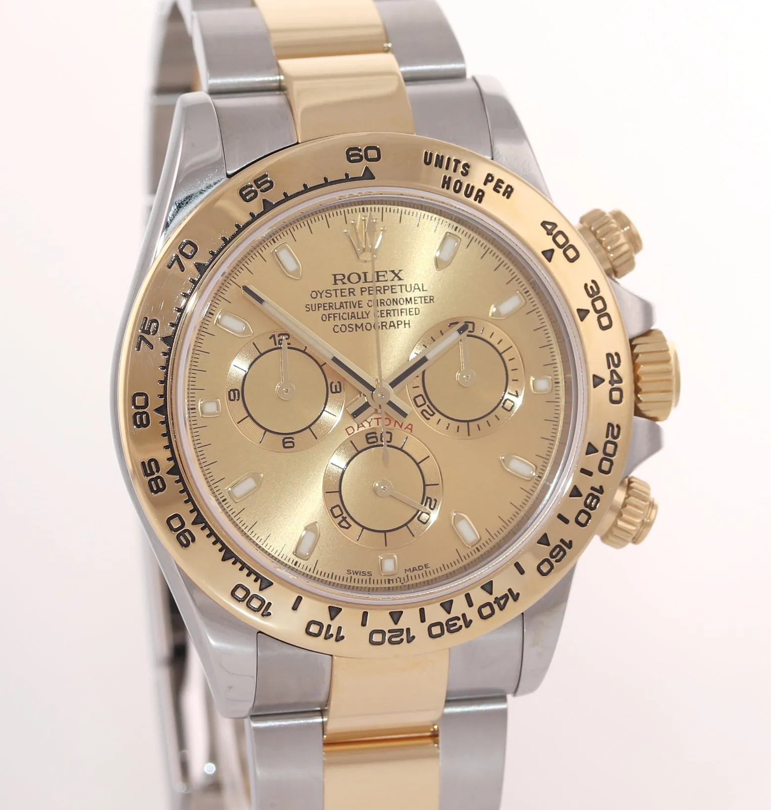 MINT PAPERS 2018 Rolex Daytona 116503 Champagne Two Tone Steel Gold Watch Box