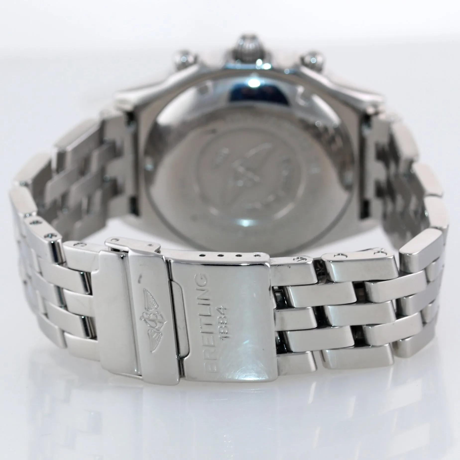 MINT PAPERS Breitling Chronomat 39mm Chronograph Silver Black Steel A13048 Watch