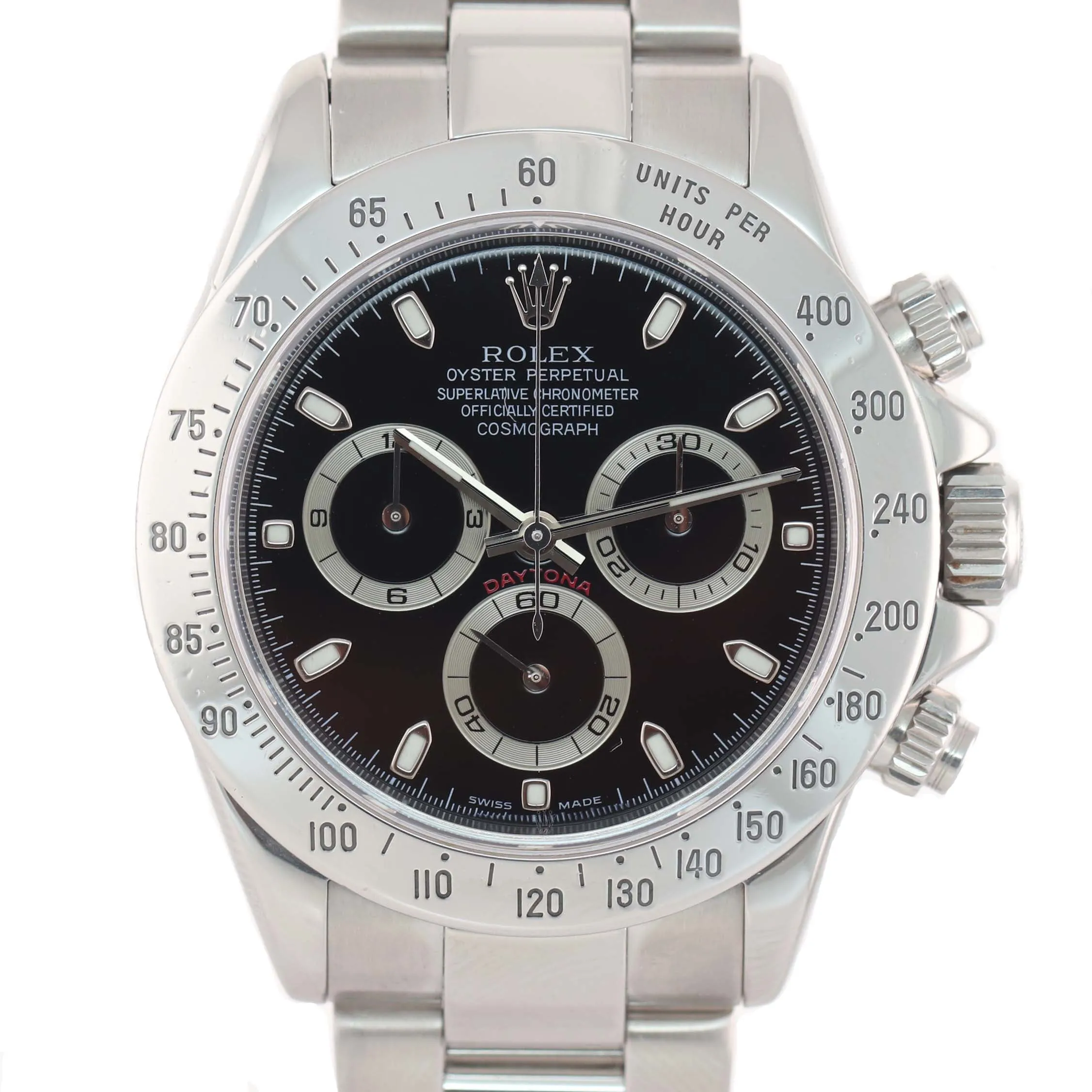 MINT Rolex Daytona 116520 Black Dial Steel Chronograph 40 mm Watch Box