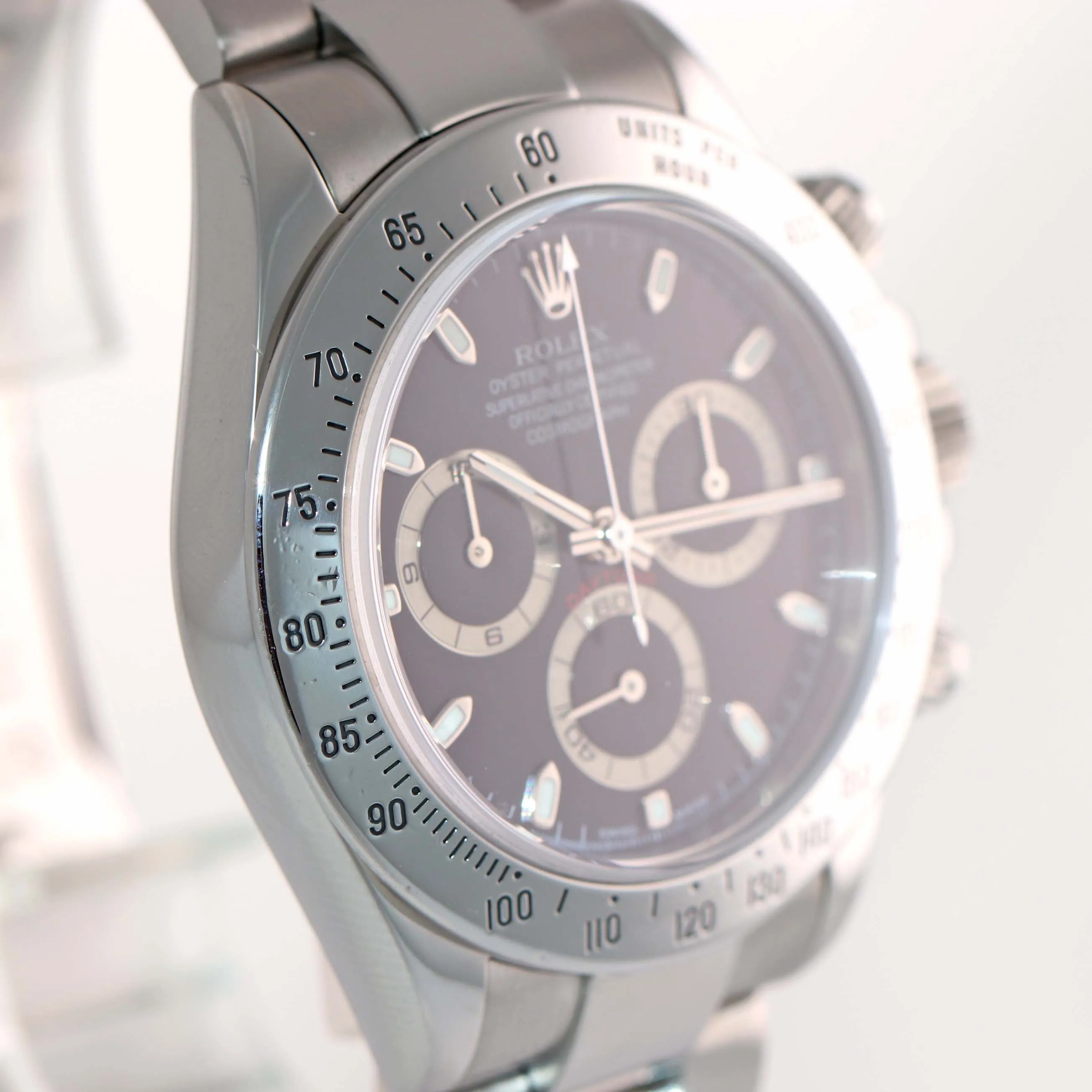 MINT Rolex Daytona 116520 Black Dial Steel Chronograph 40 mm Watch Box