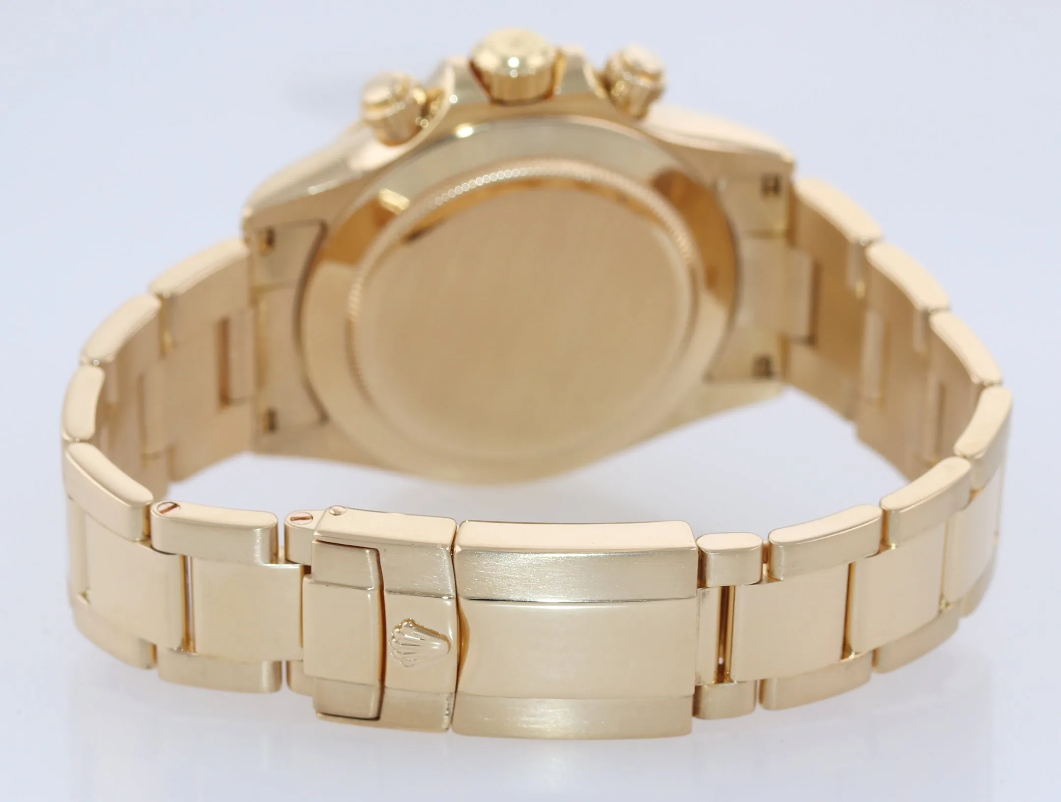 MINT Rolex Daytona 116528 White Dial 18K Yellow Gold 40mm Watch Box