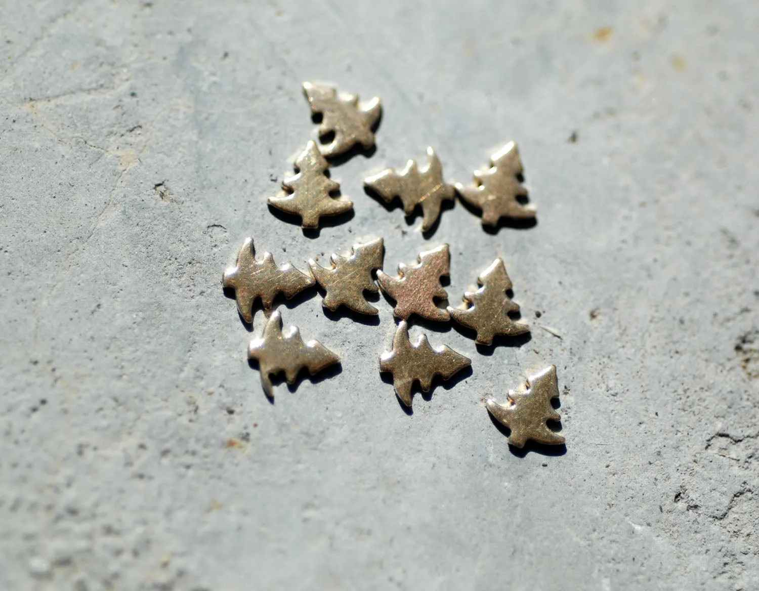 Most Tiny Metal Christmas Pine Tree #2 Mini Blanks