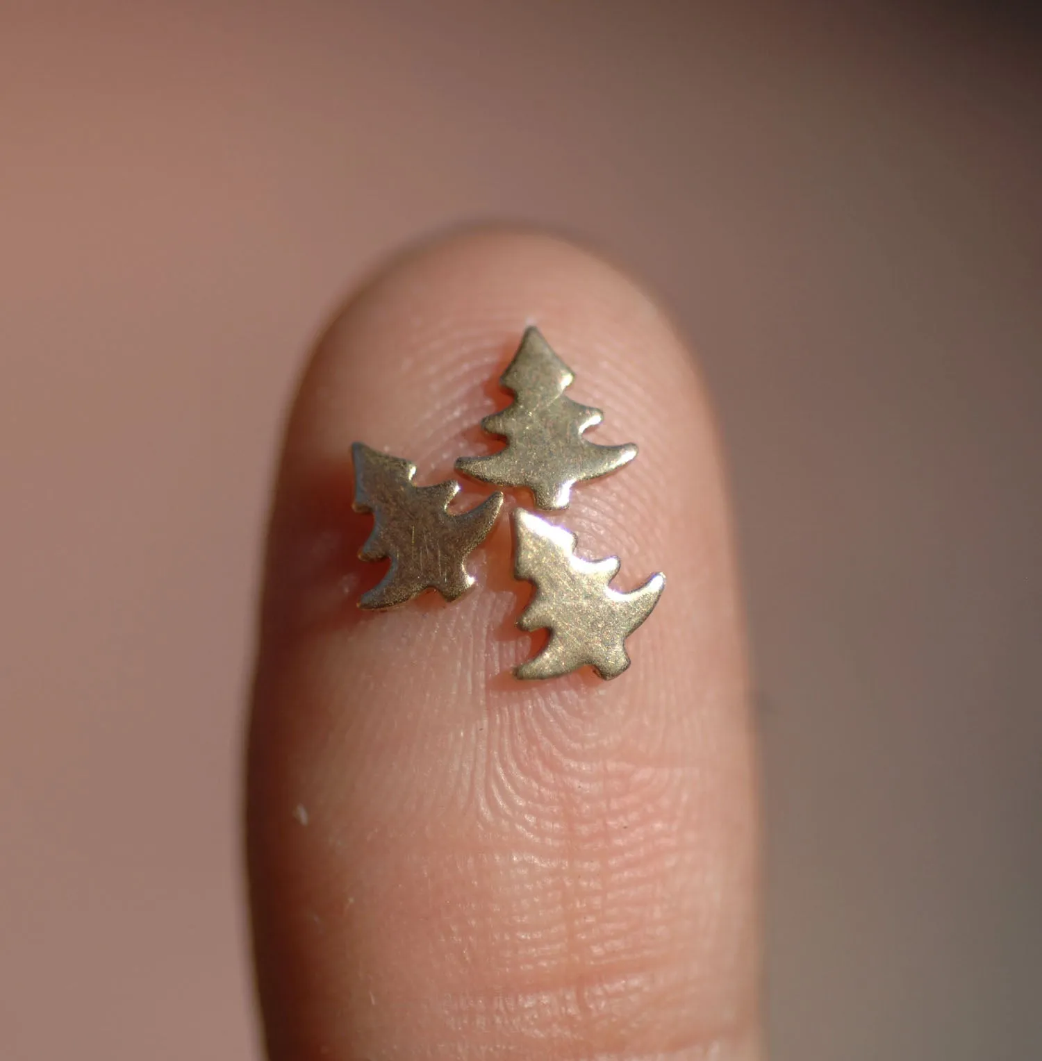 Most Tiny Metal Christmas Pine Tree #2 Mini Blanks