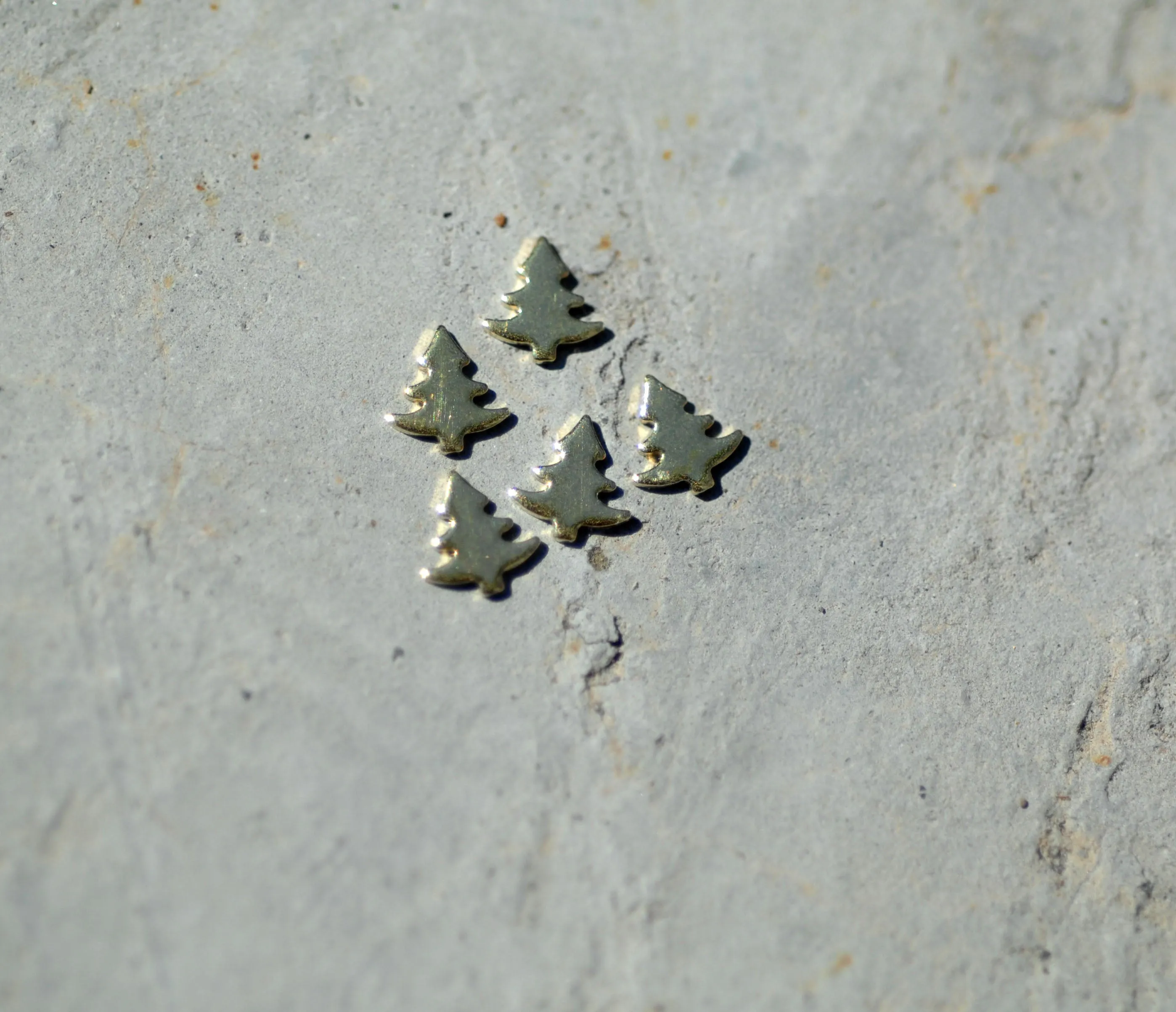 Most Tiny Metal Christmas Pine Tree #2 Mini Blanks