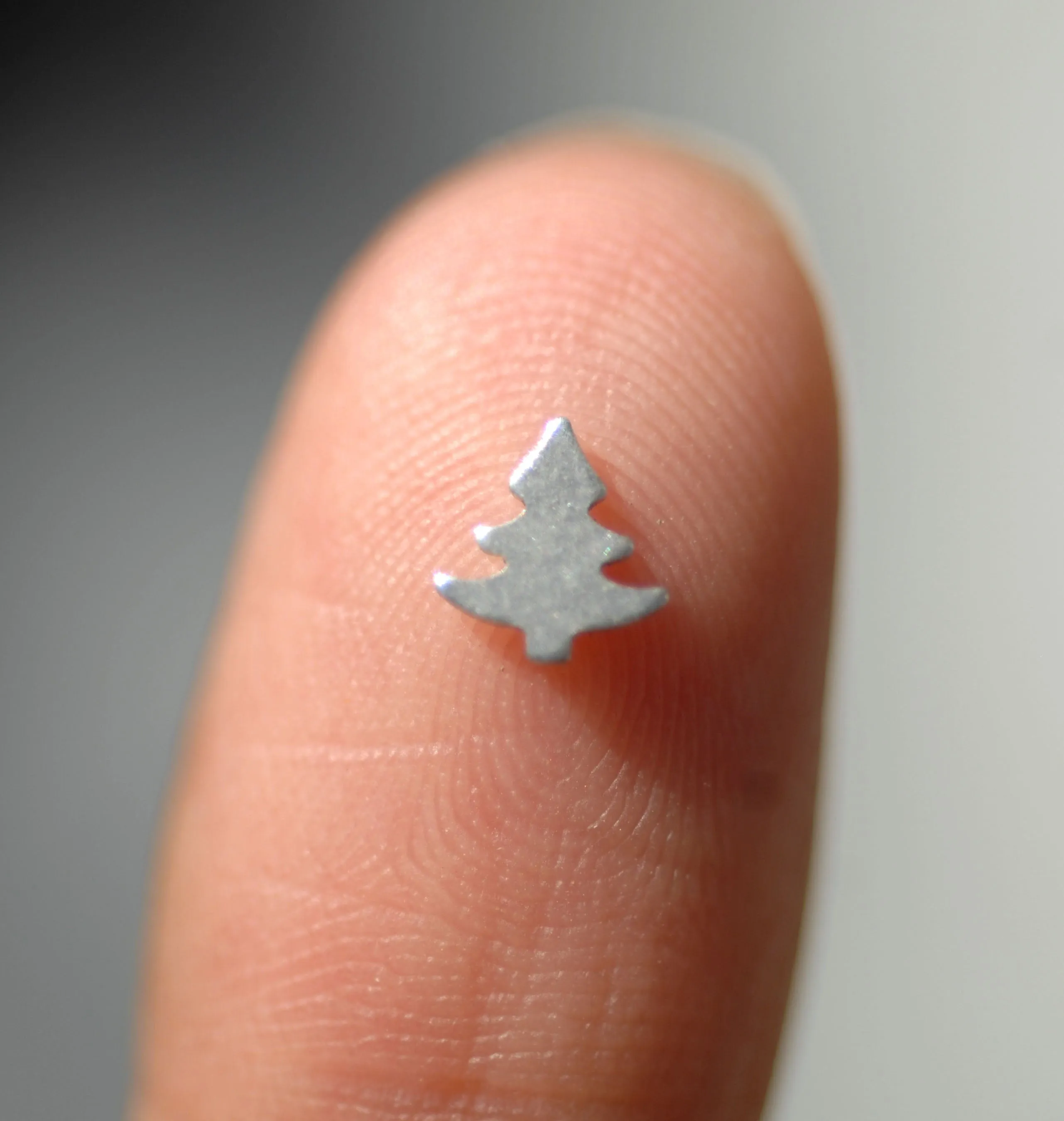 Most Tiny Metal Christmas Pine Tree #2 Mini Blanks