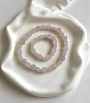 Mother & Child Rose Quartz Bracelet Set