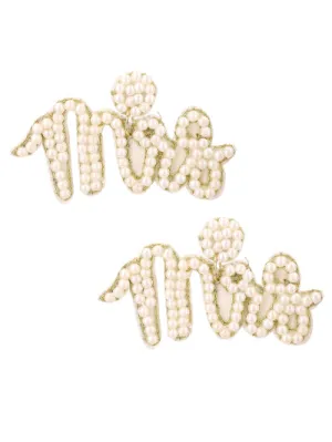 Mrs. Pearl Beaded Earring