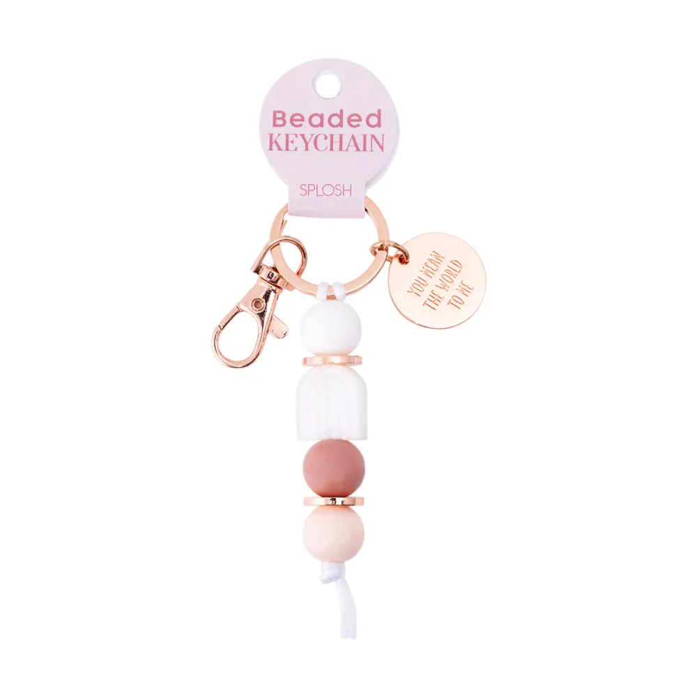 Mum "You mean the World to me" Silicone Keyring