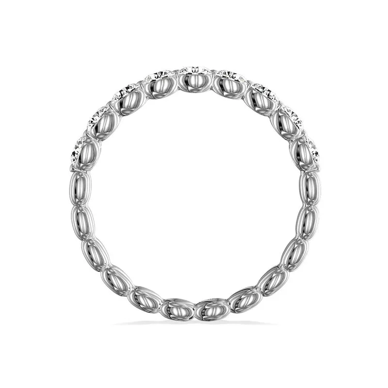 My Caroline White Gold 1.50ctw Round Brilliant Wedding Band- KVC1060WR5JN