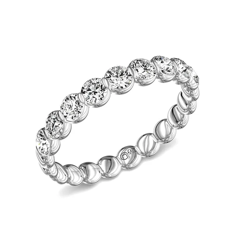 My Caroline White Gold 1.50ctw Round Brilliant Wedding Band- KVC1060WR5JN