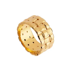 Najo R6816 Weave Gold Ring