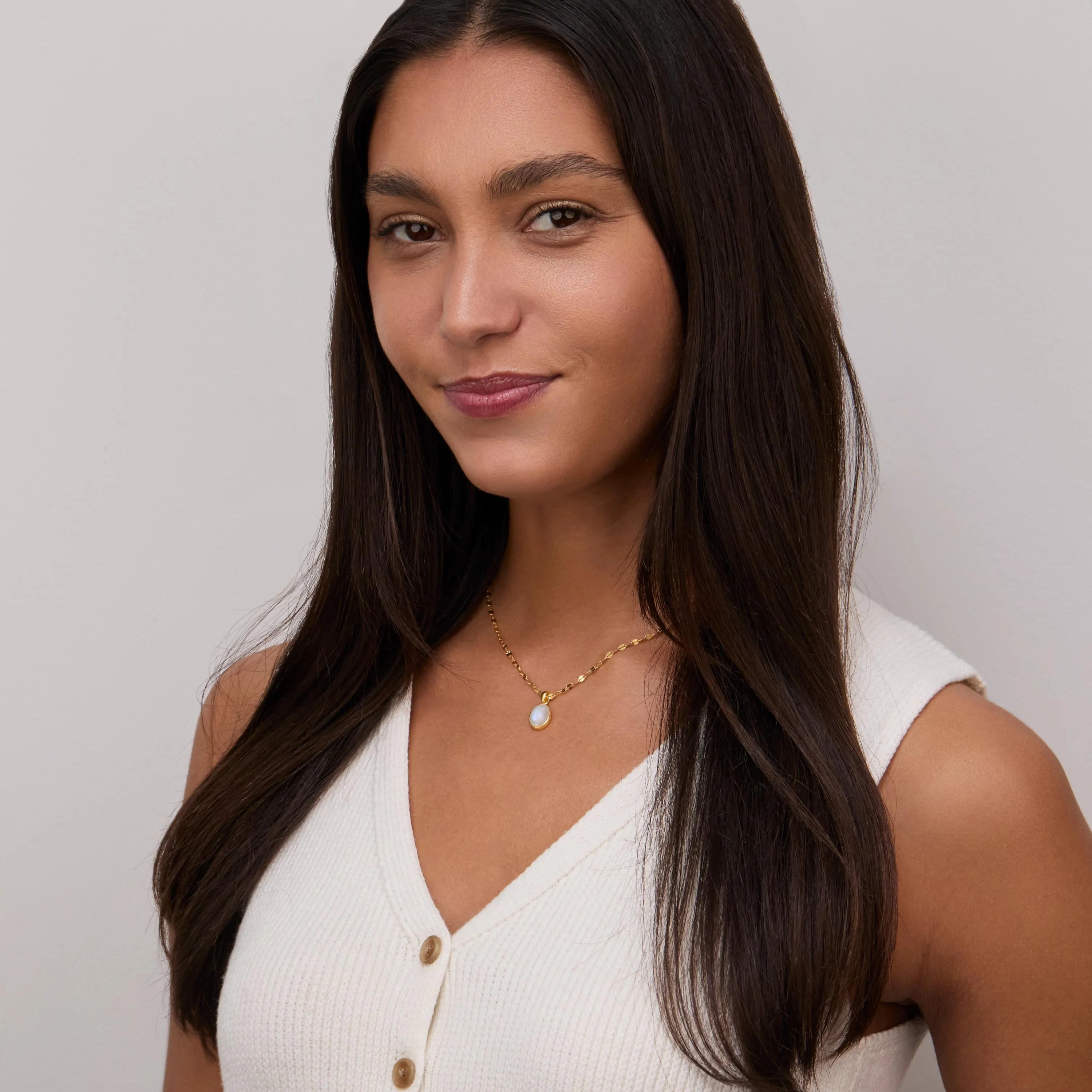 Natural Birthstone Necklace - 18K Gold Vermeil