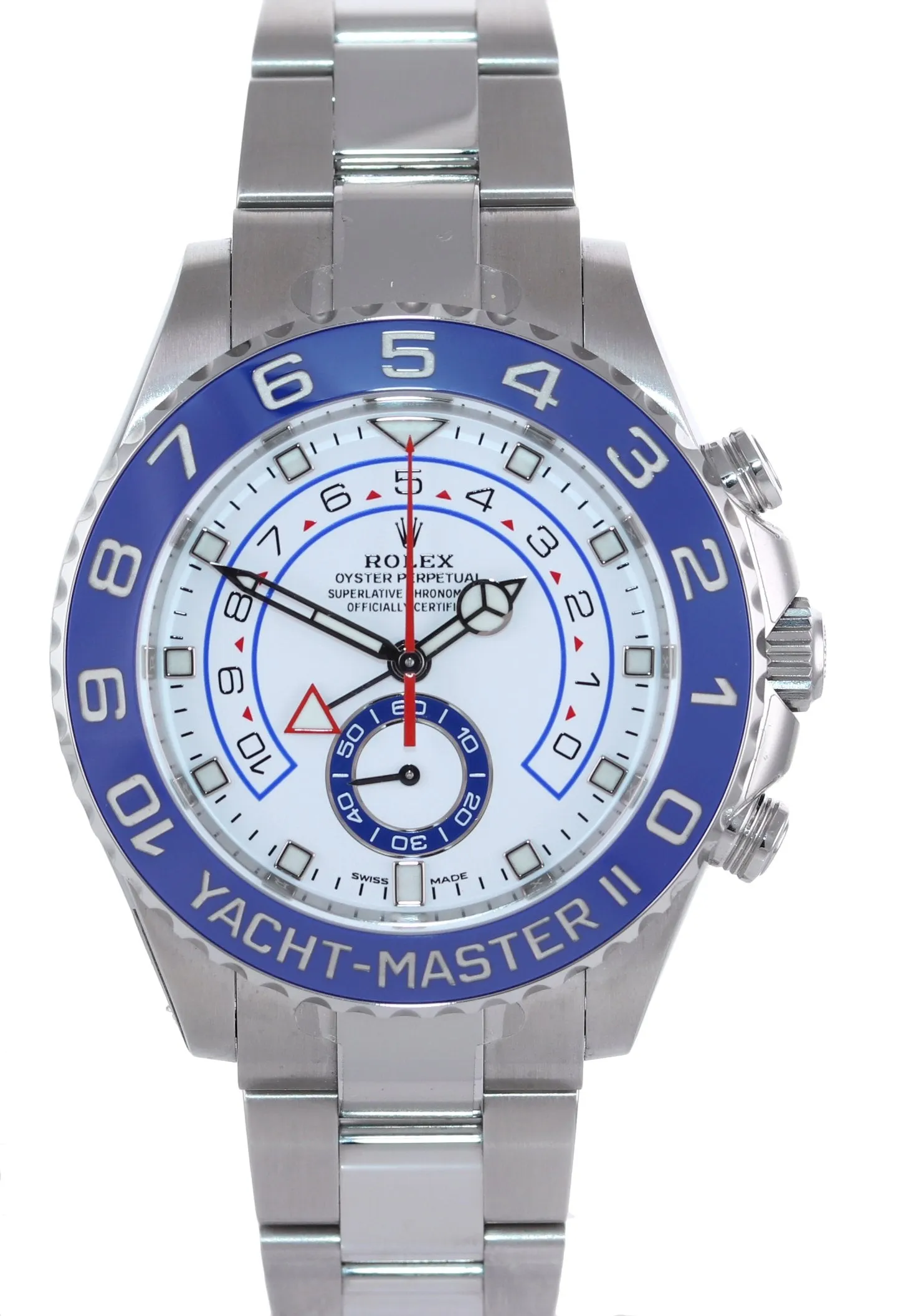 NEW 2021 PAPERS Rolex Yacht-Master 2 Mercedes Steel Blue 116680 Watch Box