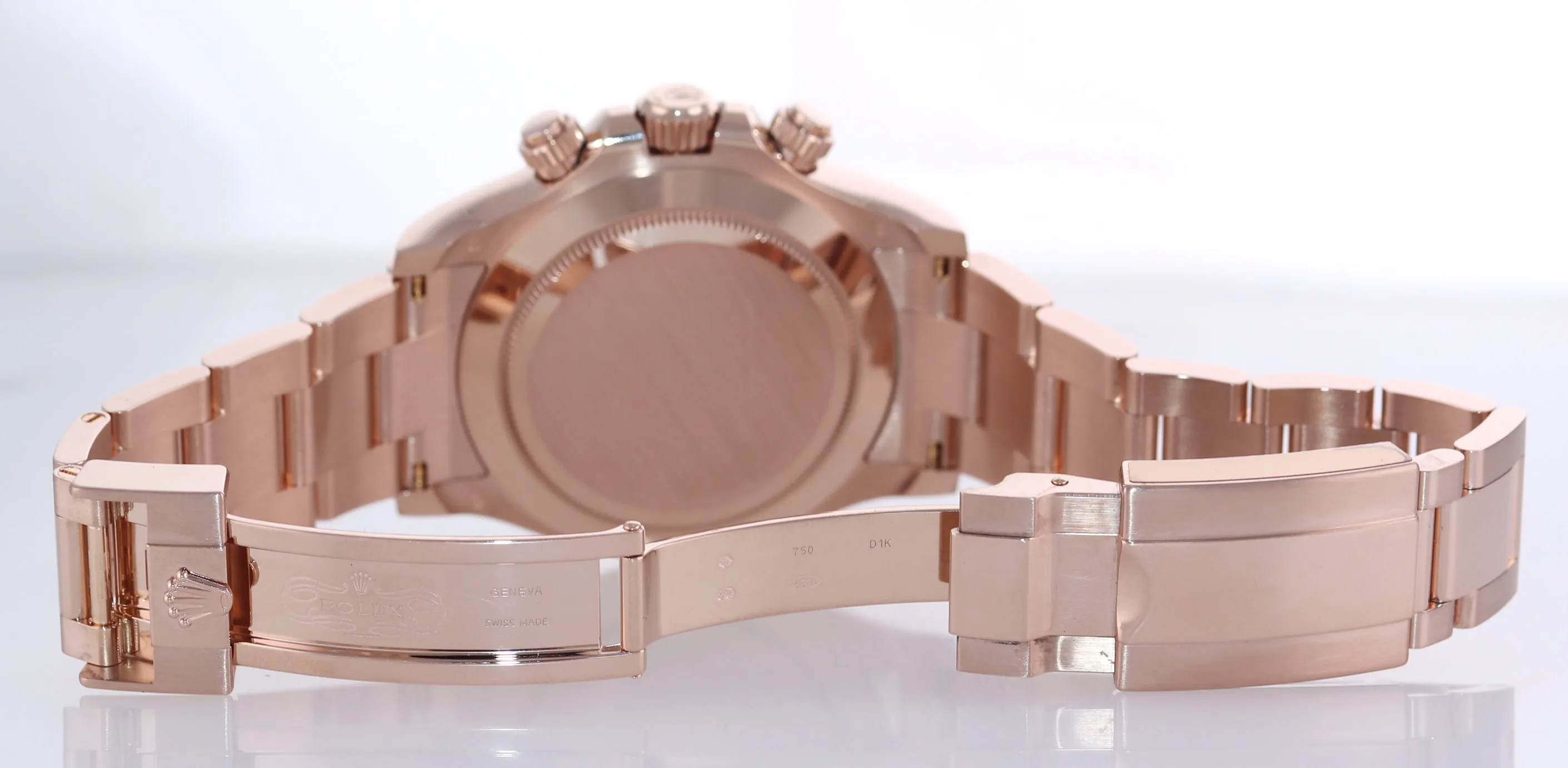 NEW 2021 Rolex Daytona Rose Gold Chocolate Stick Dial 116505 Chrono Watch Box