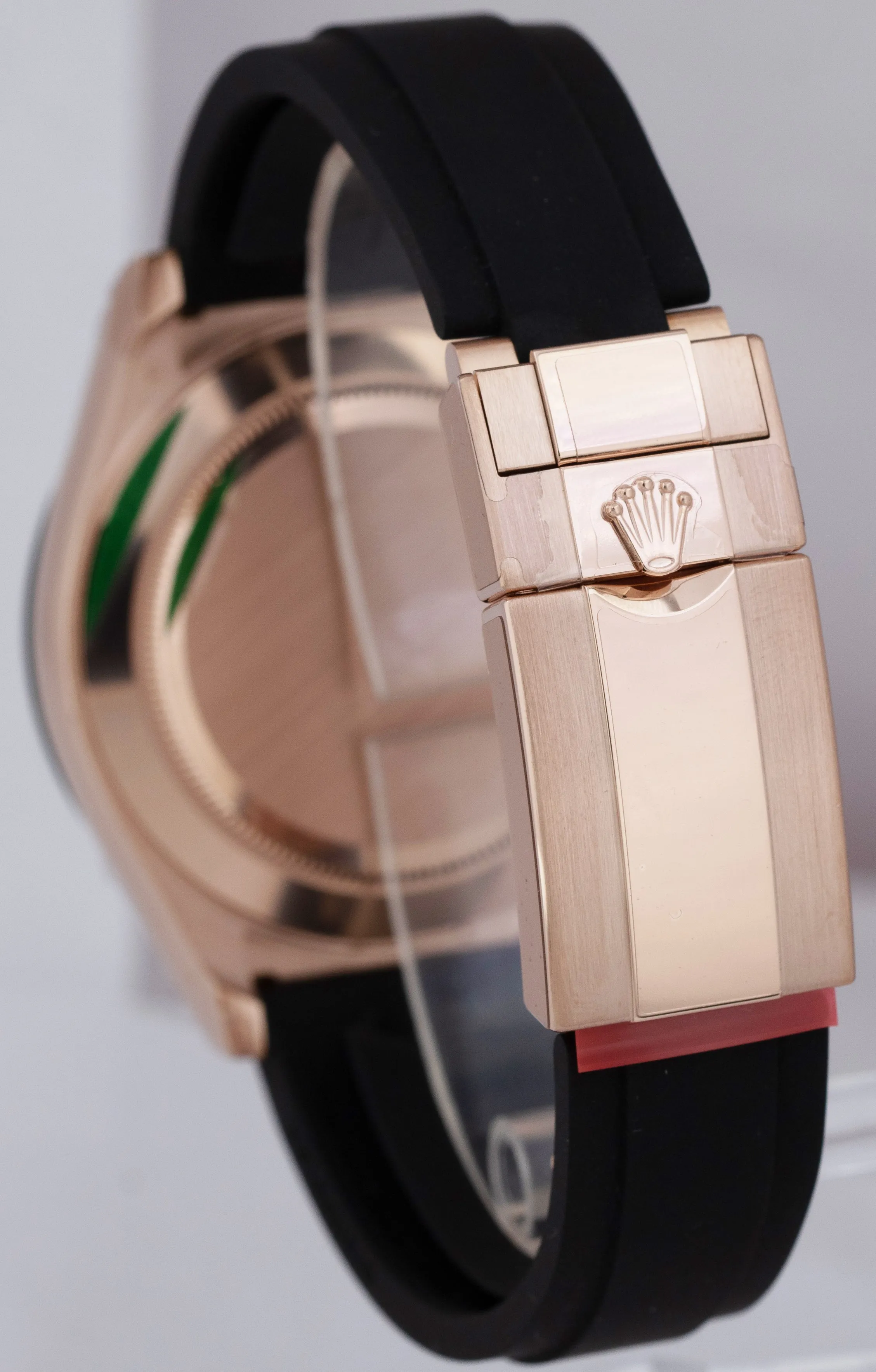 NEW STICKERED APR 2022 Rolex Daytona Rose Gold Chocolate Oysterflex Watch 116515