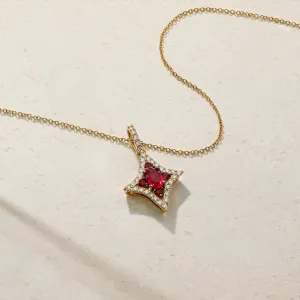 Notte Ruby and Diamond Pendant