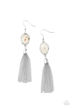 Oceanic Opalescence - White Earring
