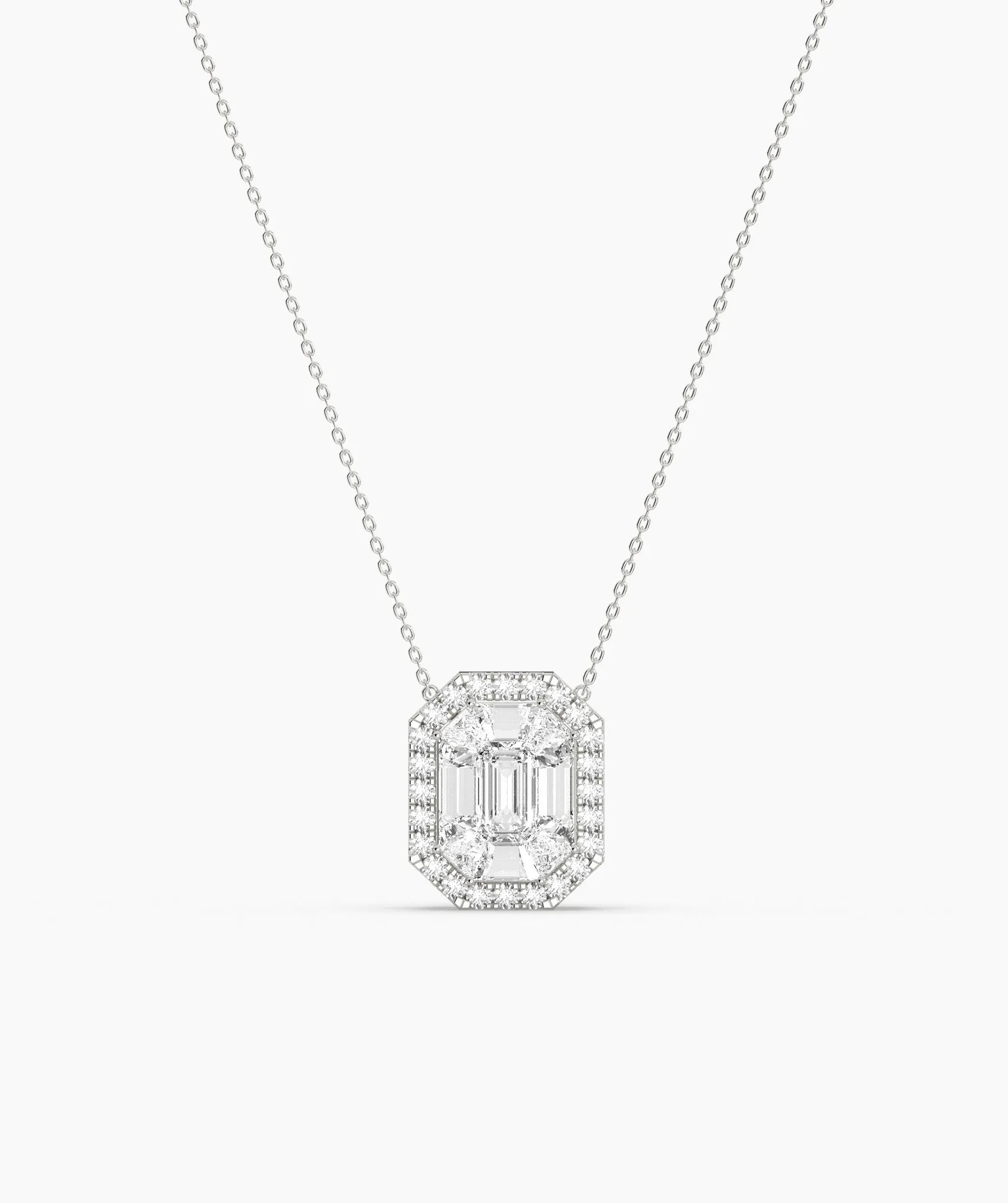 Octagon Diamond Necklace