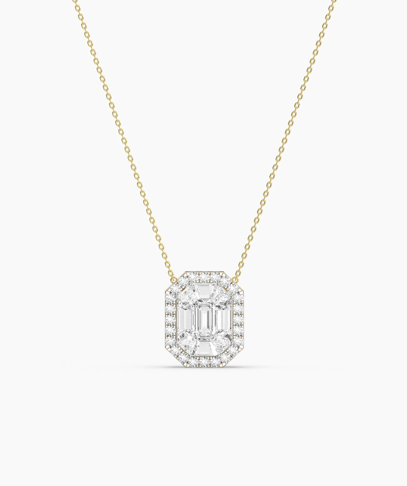 Octagon Diamond Necklace